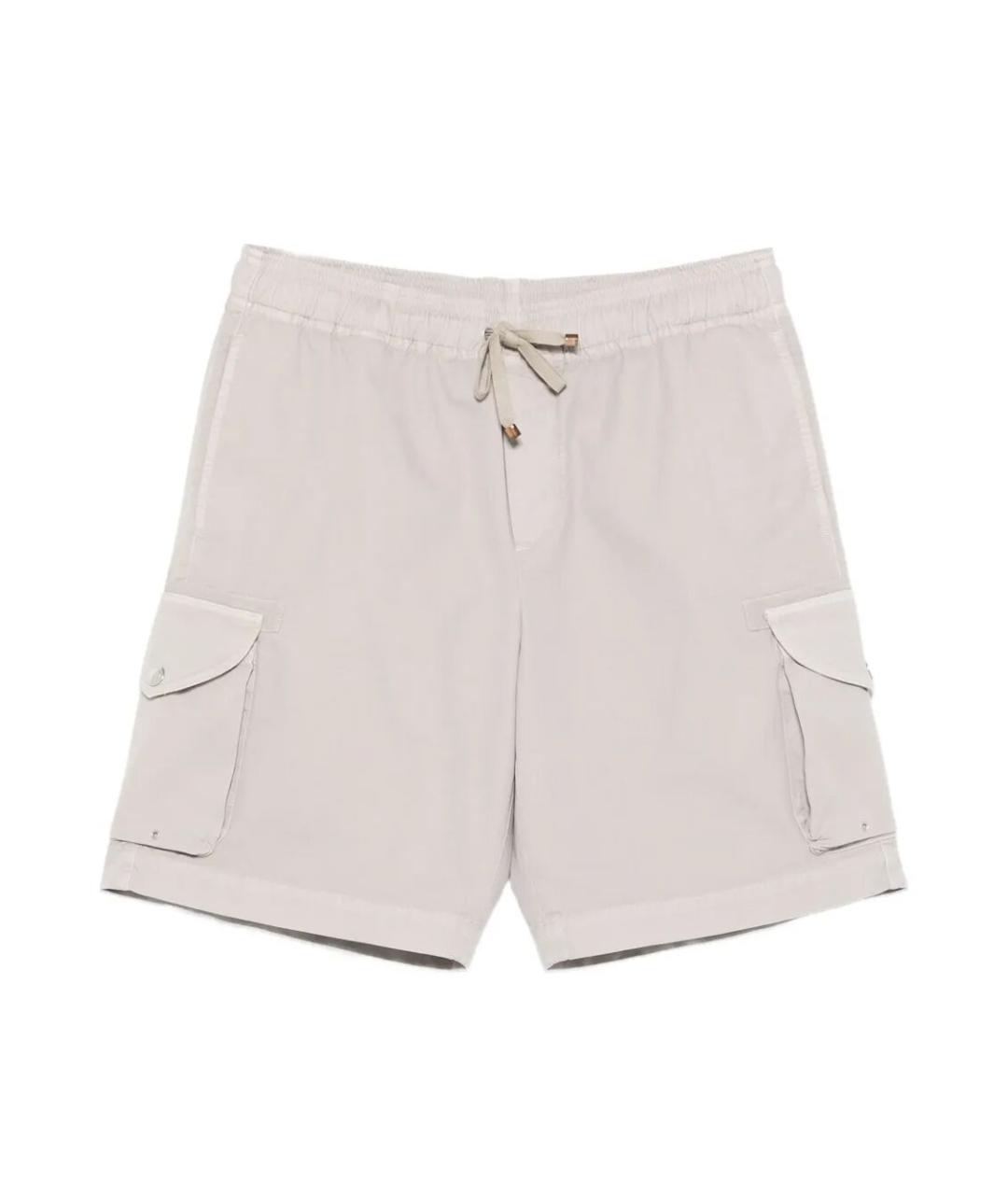 BRUNELLO CUCINELLI Бежевые хлопковые шорты, фото 1