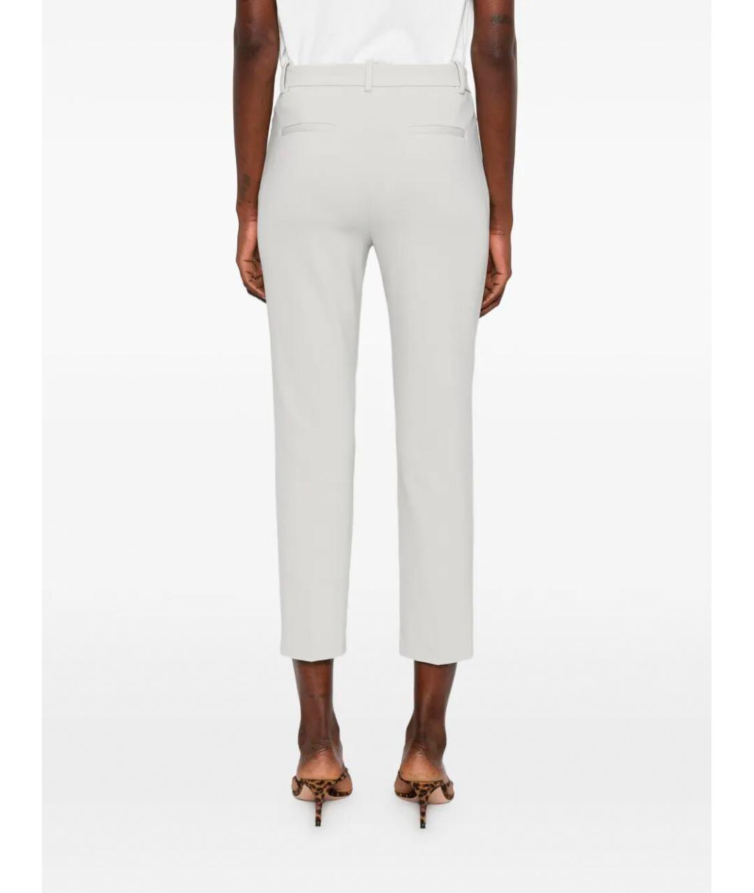 PINKO Белые вискозные брюки узкие, фото 5