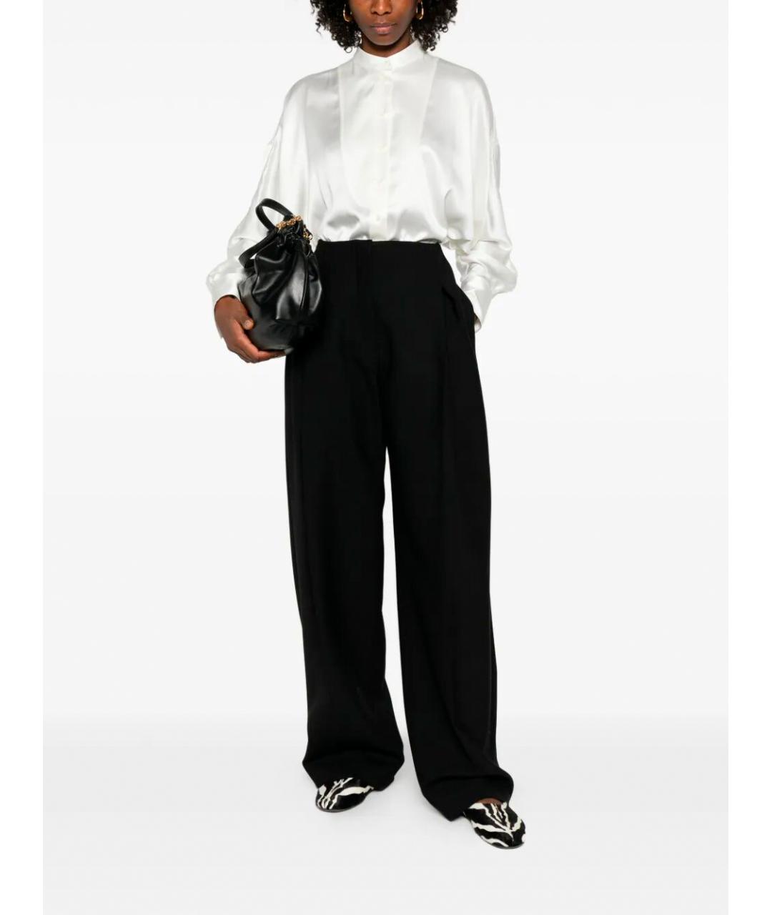 BRUNELLO CUCINELLI Белая шелковая блузы, фото 2