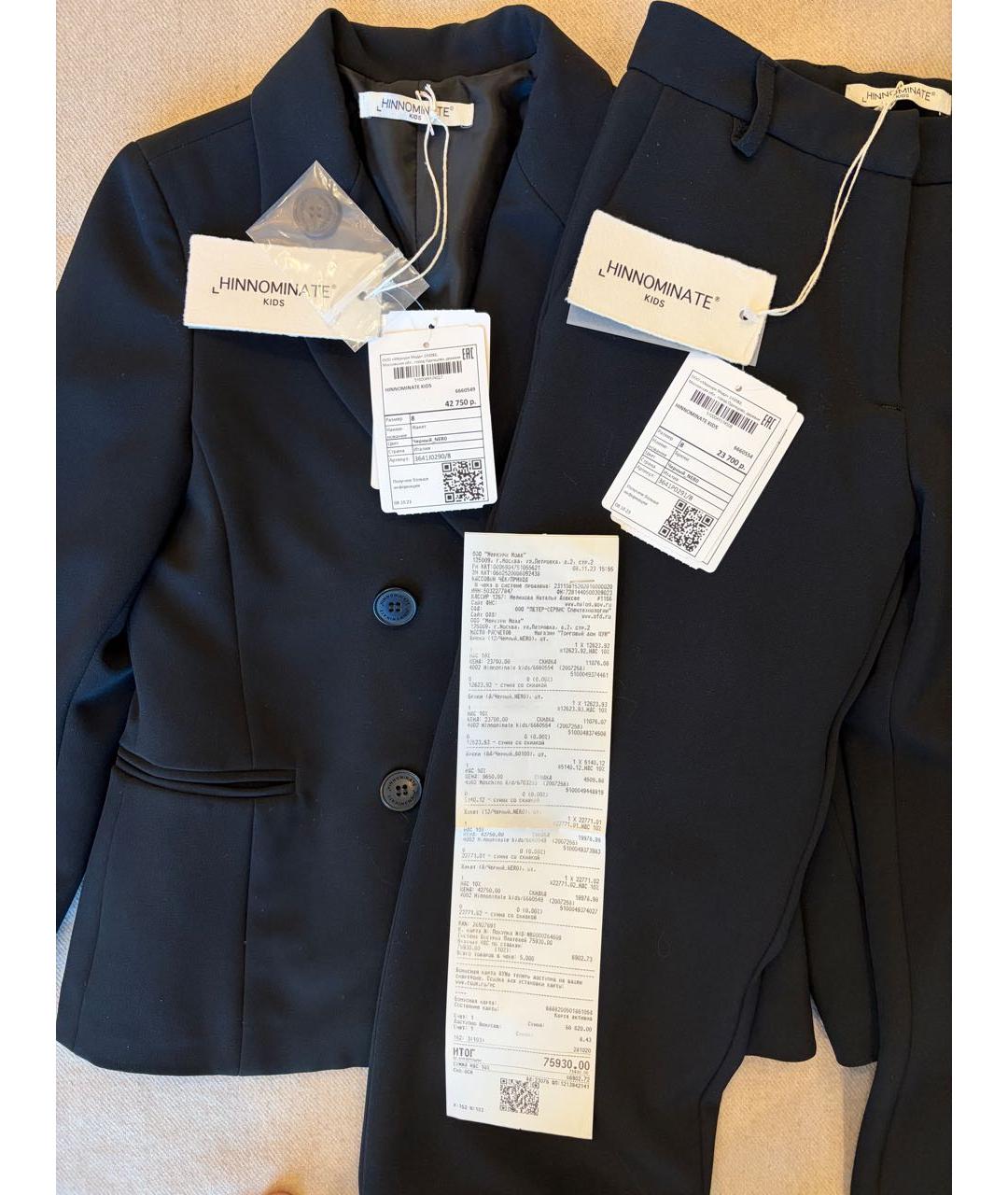 HINNOMINATE Черный полиэстеровый комплект, фото 7