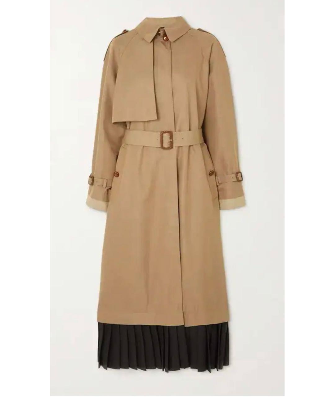 GUCCI Коричневый хлопковый тренч/плащ, фото 8