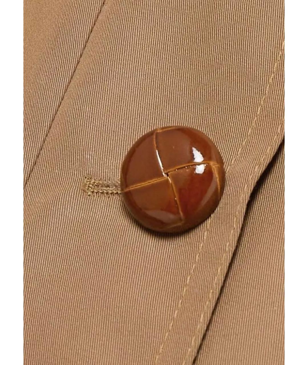 GUCCI Коричневый хлопковый тренч/плащ, фото 4