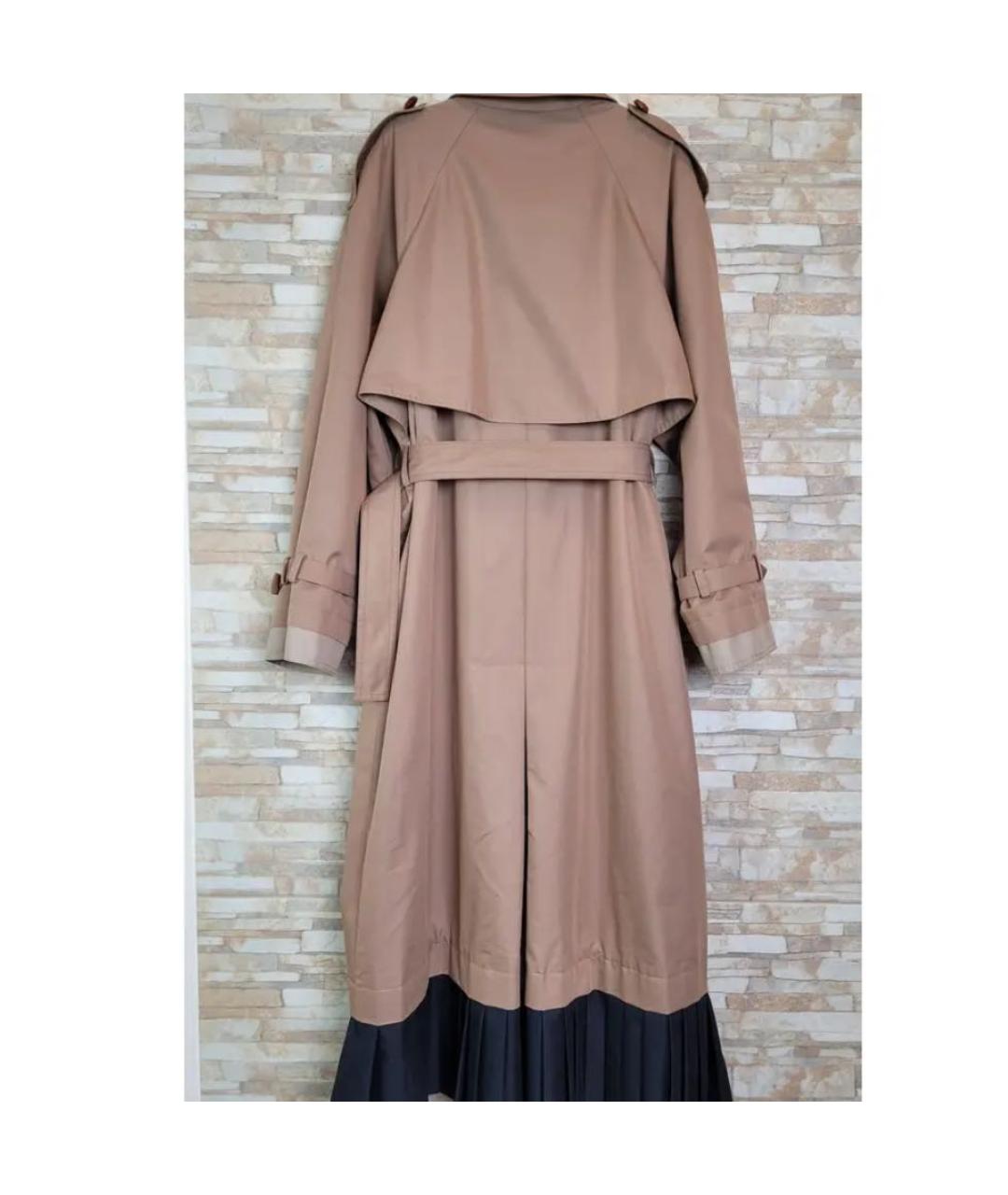 GUCCI Коричневый хлопковый тренч/плащ, фото 2