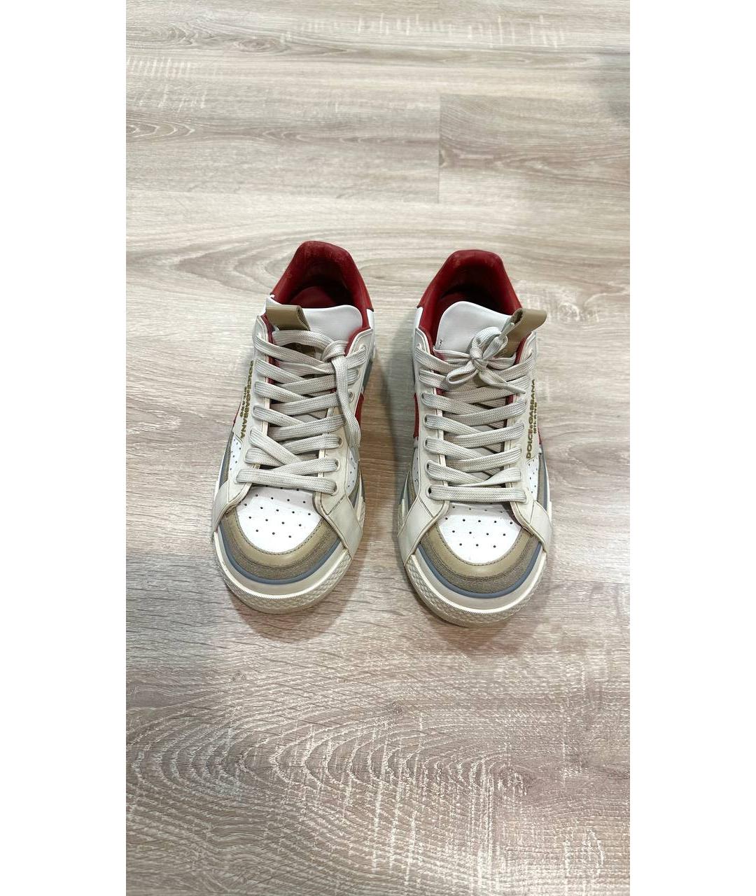 DOLCE&GABBANA Мульти кожаные низкие кроссовки / кеды, фото 2