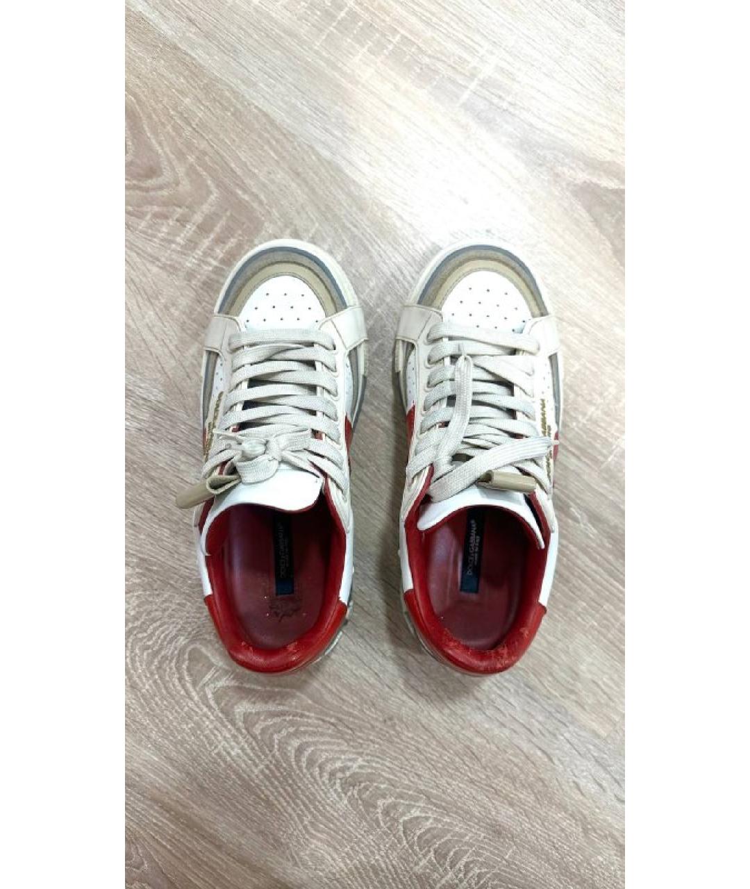 DOLCE&GABBANA Мульти кожаные низкие кроссовки / кеды, фото 3