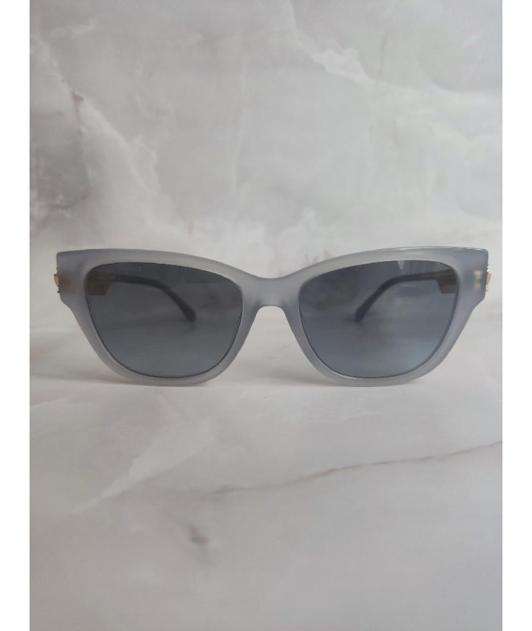 ETRO Голубые пластиковые солнцезащитные очки, фото 6