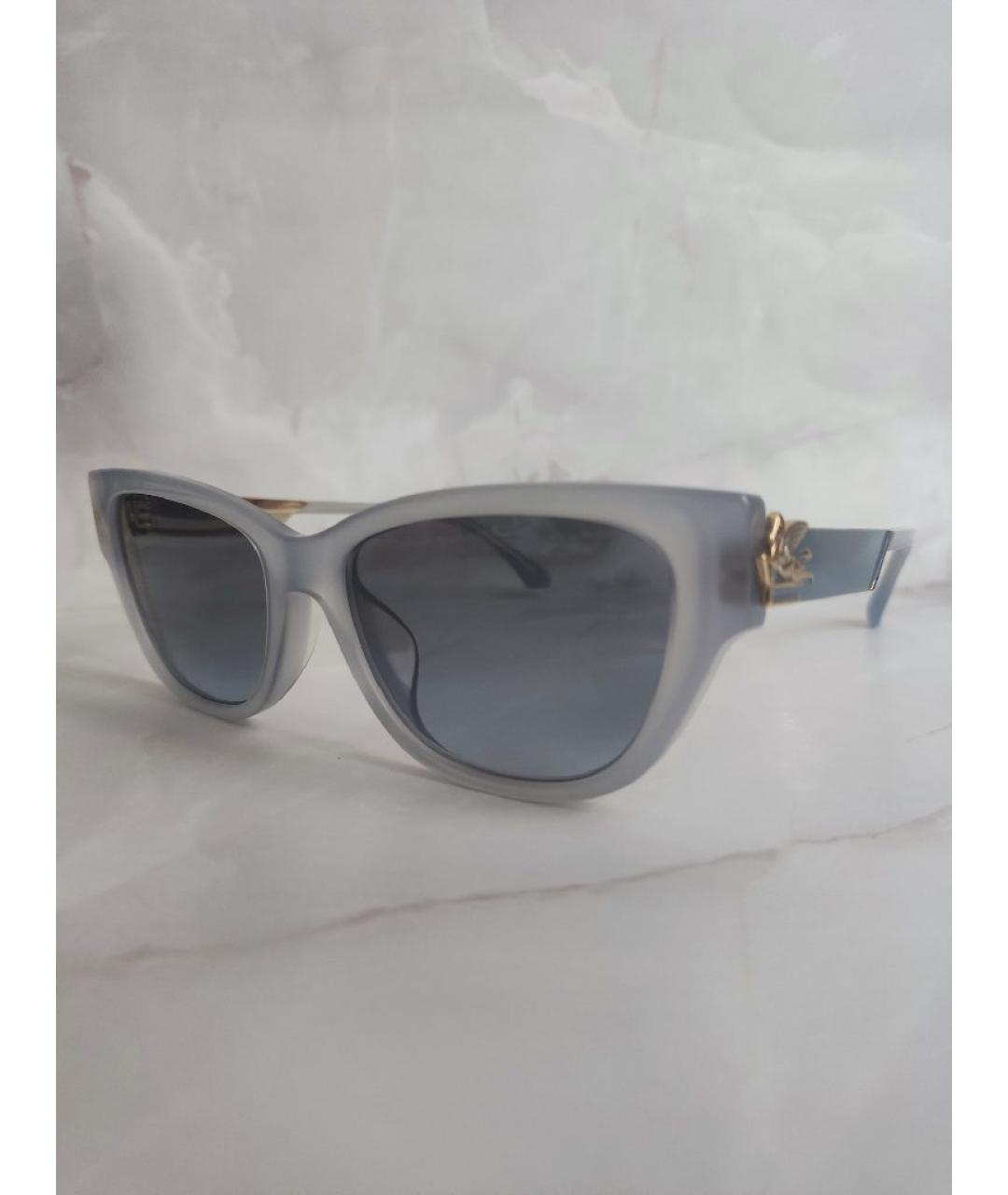 ETRO Голубые пластиковые солнцезащитные очки, фото 2