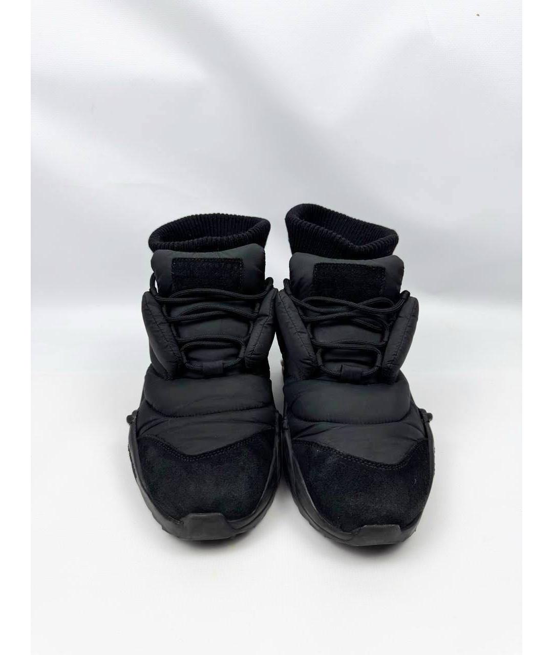 MAISON MARGIELA Антрацитовые резиновые низкие ботинки, фото 2