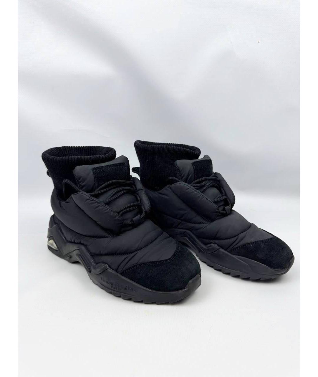 MAISON MARGIELA Антрацитовые резиновые низкие ботинки, фото 3