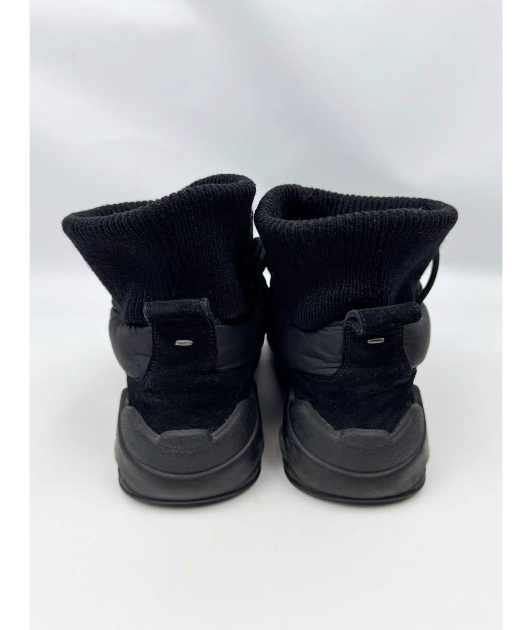 MAISON MARGIELA Антрацитовые резиновые низкие ботинки, фото 4