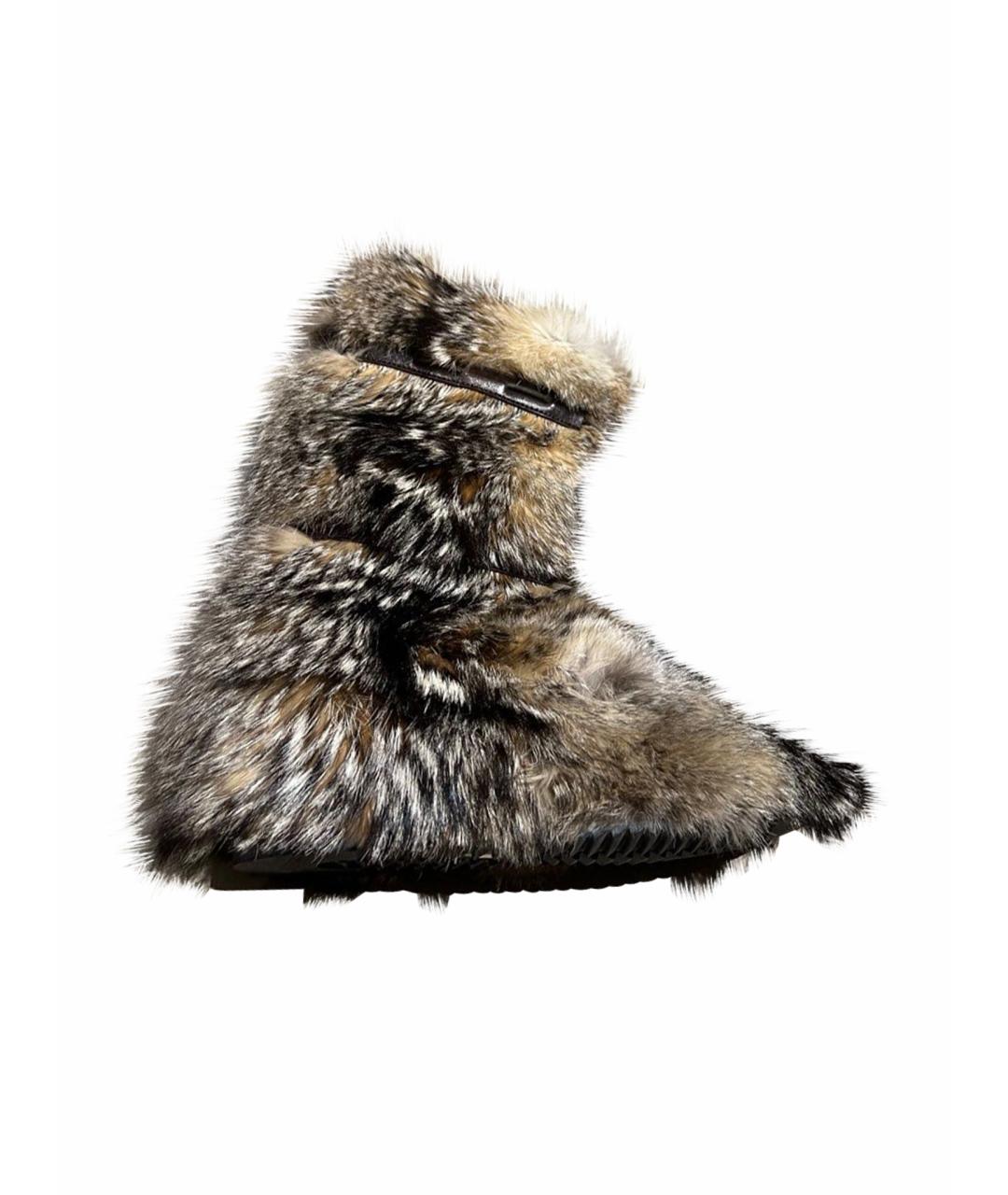 TOM FORD Коричневые высокие ботинки, фото 1