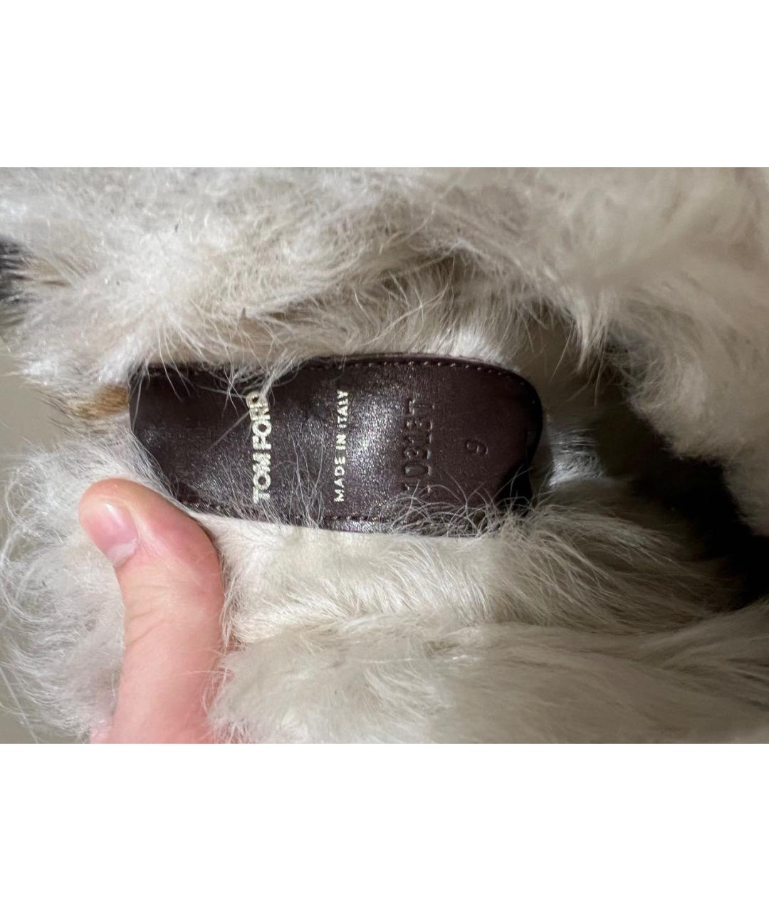 TOM FORD Коричневые высокие ботинки, фото 8