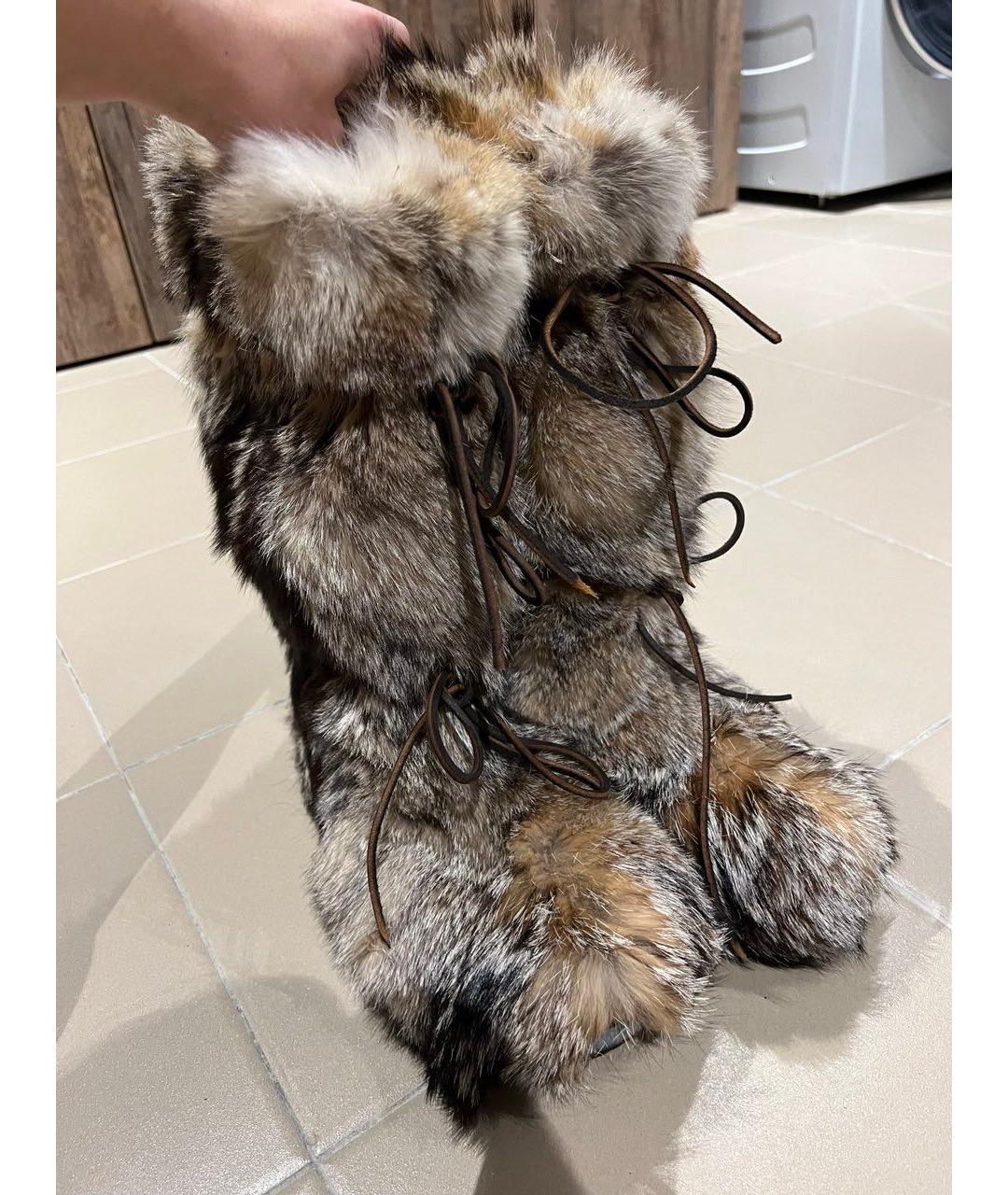 TOM FORD Коричневые высокие ботинки, фото 2