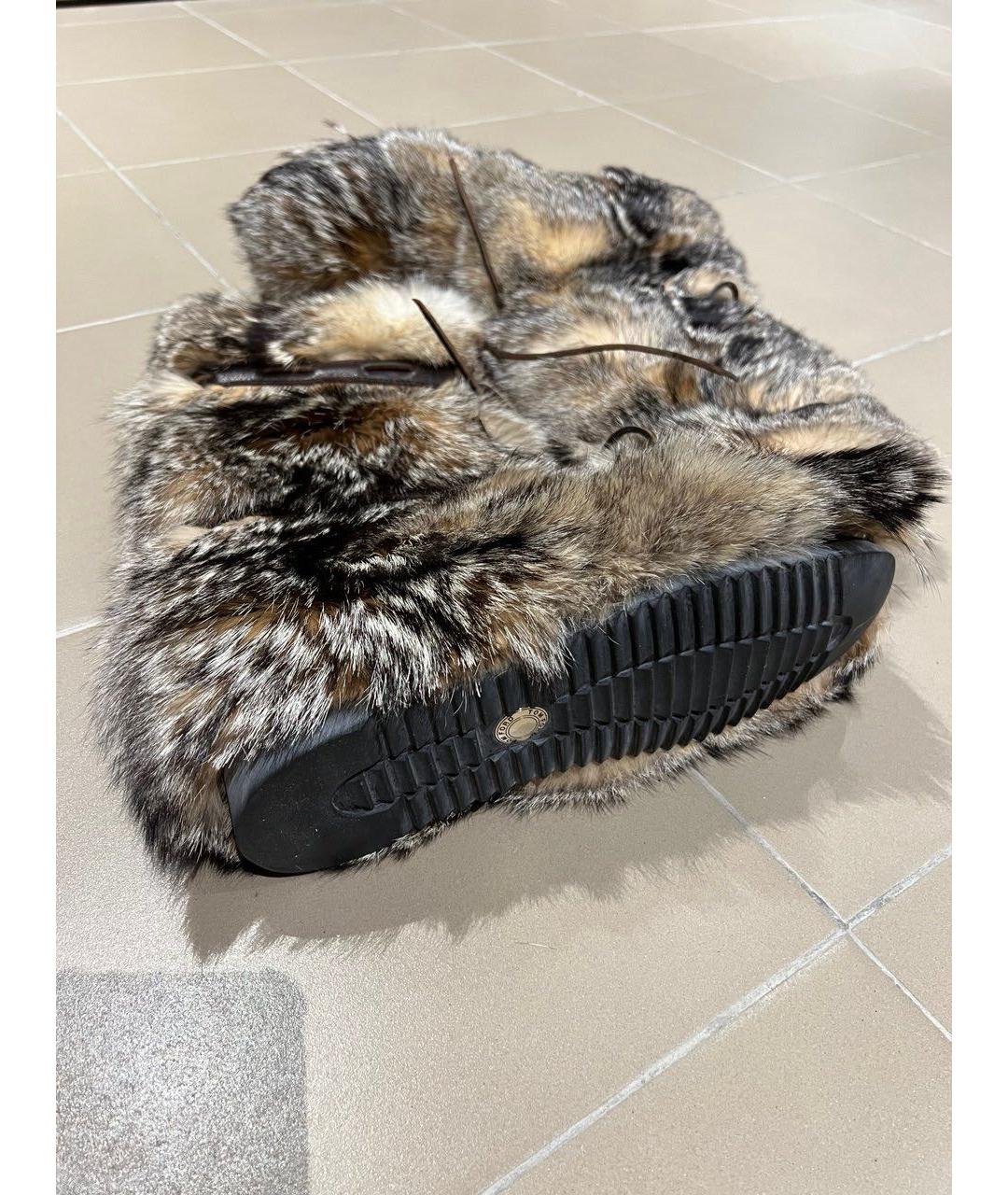 TOM FORD Коричневые высокие ботинки, фото 4