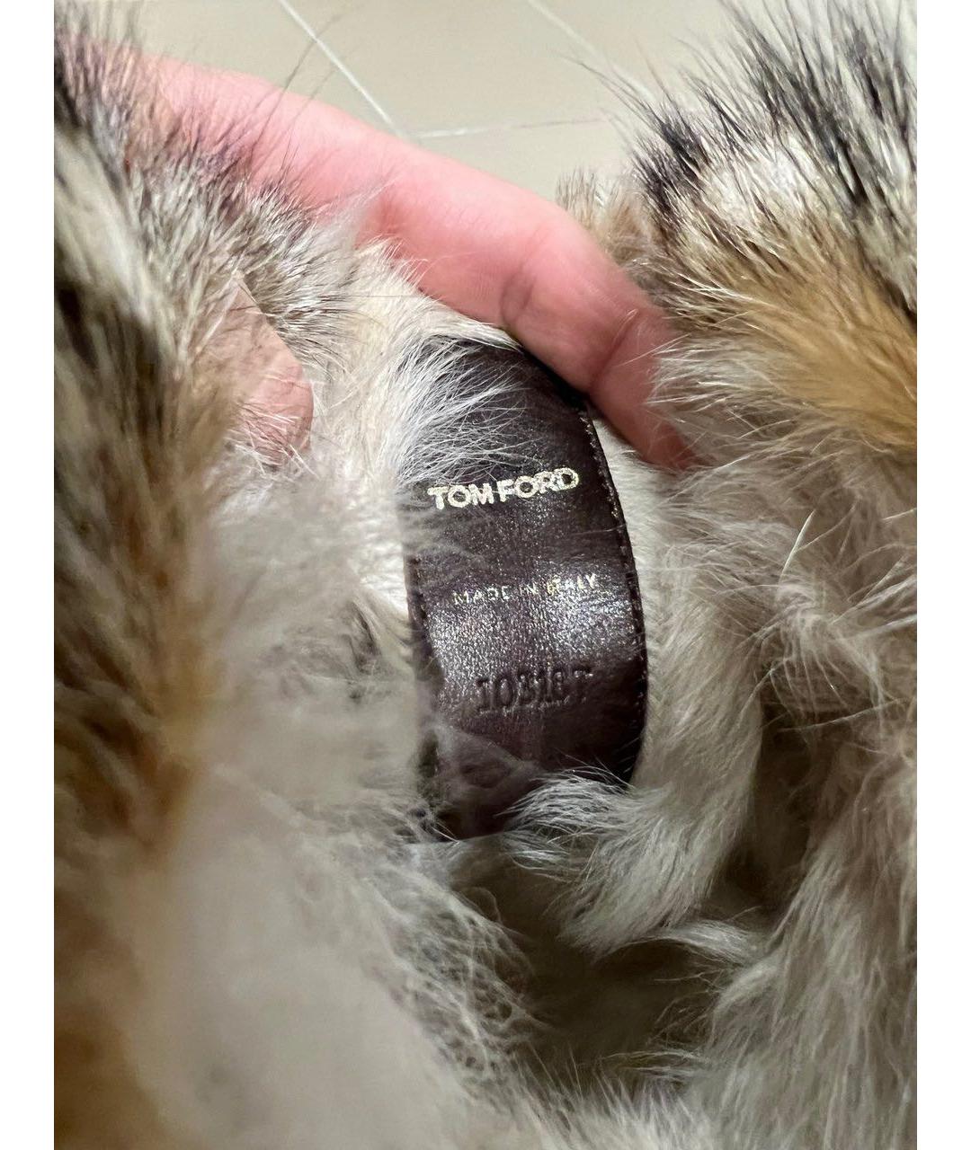 TOM FORD Коричневые высокие ботинки, фото 3