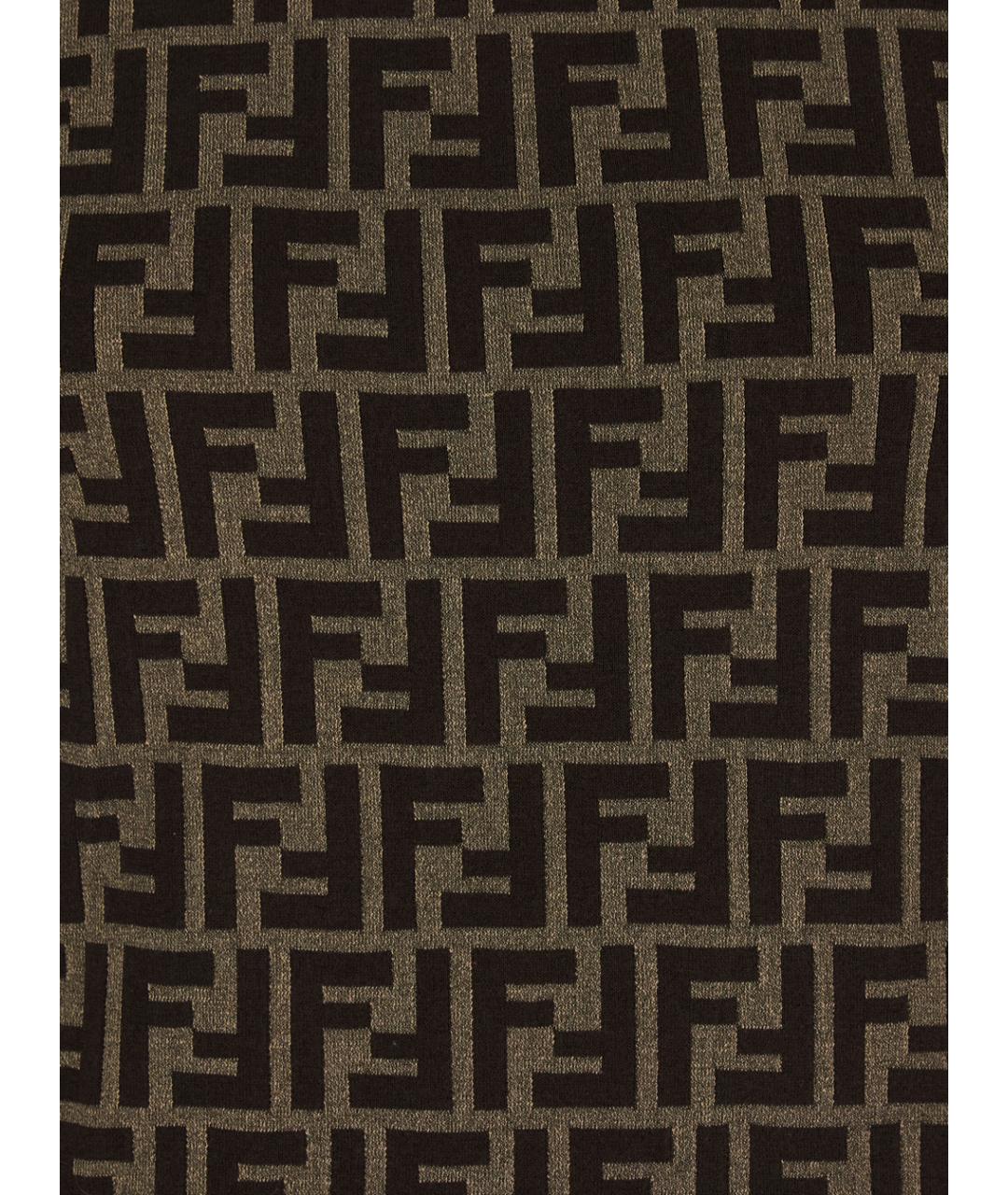 FENDI Коричневый хлопковый джемпер / свитер, фото 3