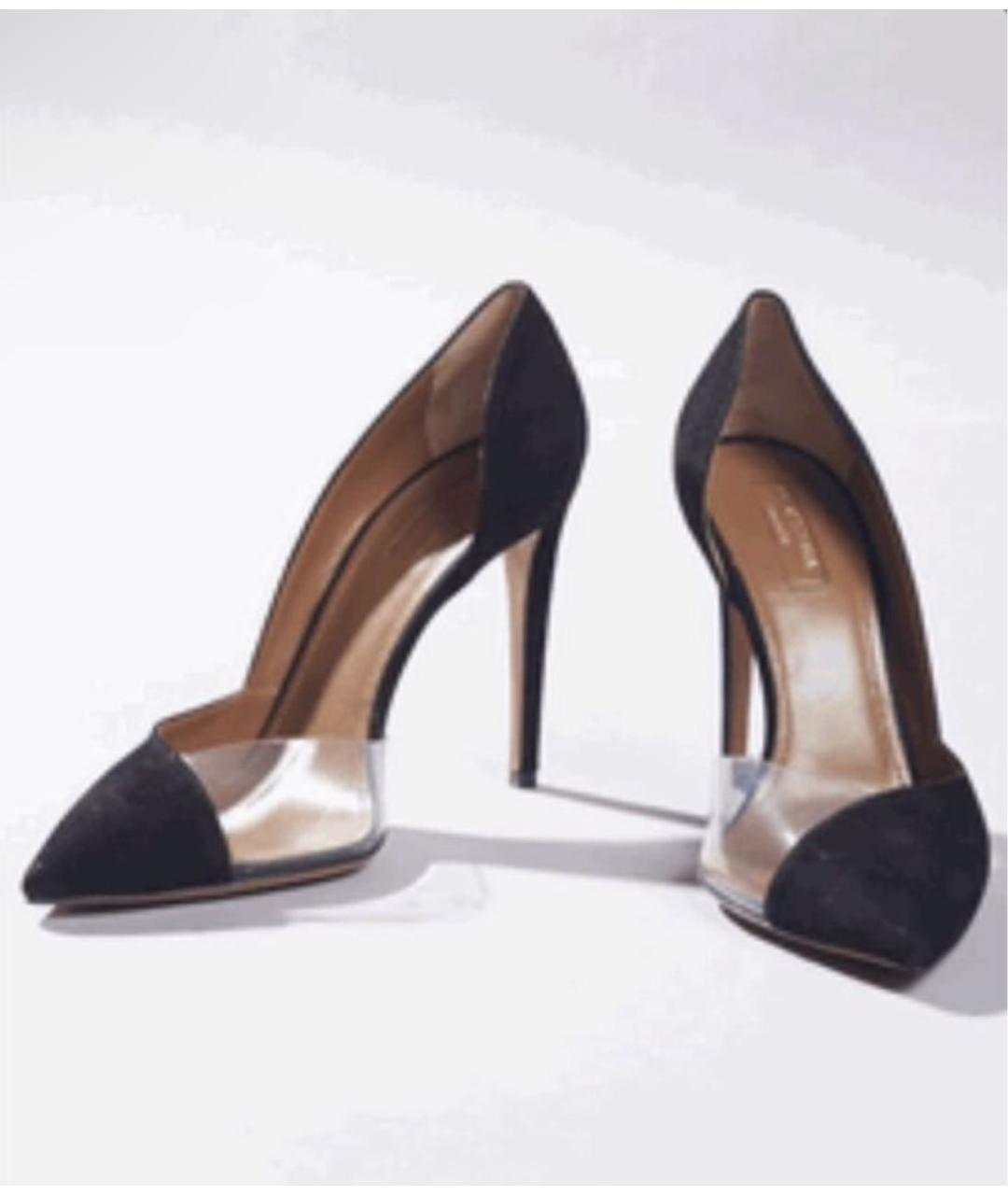 AQUAZZURA Черные замшевые туфли, фото 2