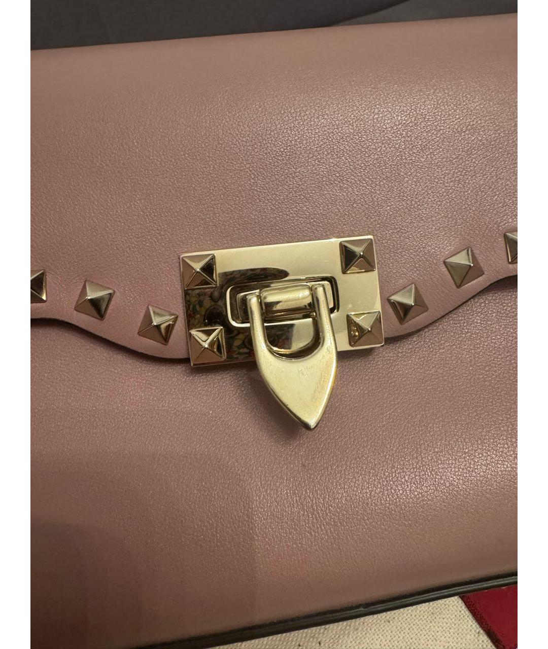 VALENTINO Коричневая кожаная сумка через плечо, фото 8