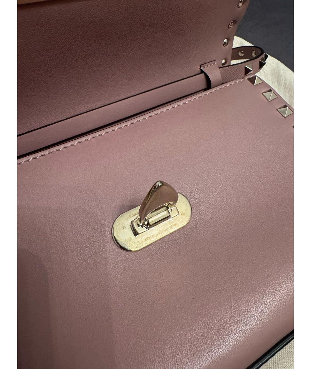 VALENTINO Коричневая кожаная сумка через плечо, фото 3