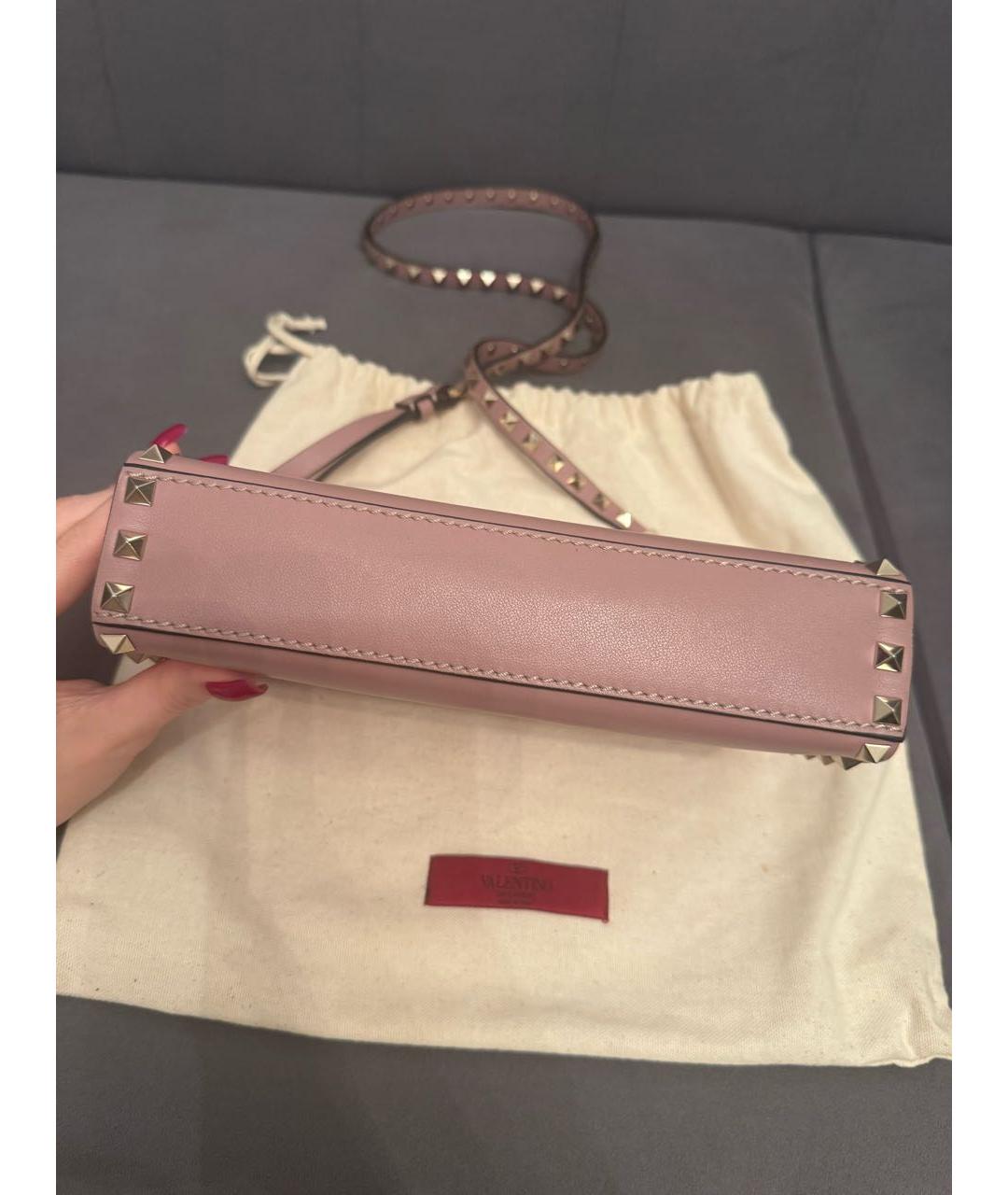 VALENTINO Коричневая кожаная сумка через плечо, фото 6