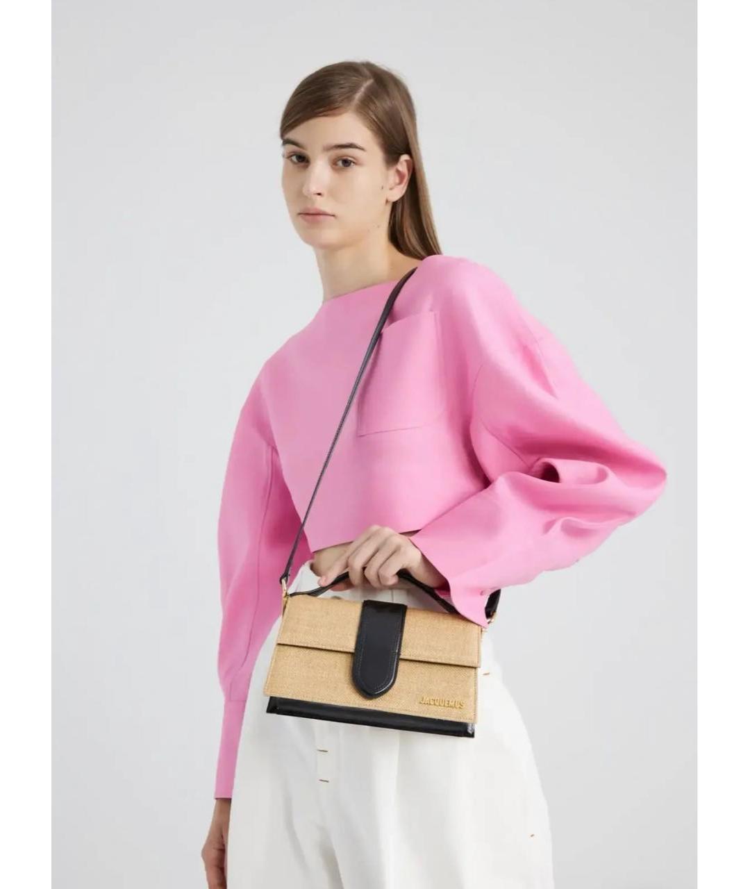 JACQUEMUS Бежевая сумка через плечо, фото 7