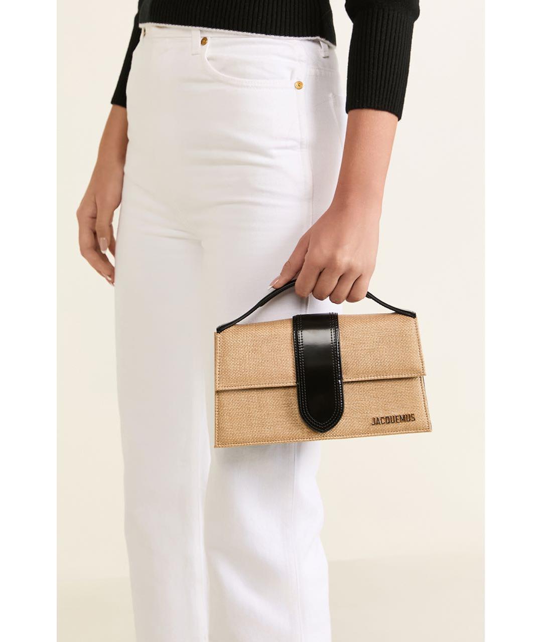 JACQUEMUS Бежевая сумка через плечо, фото 2