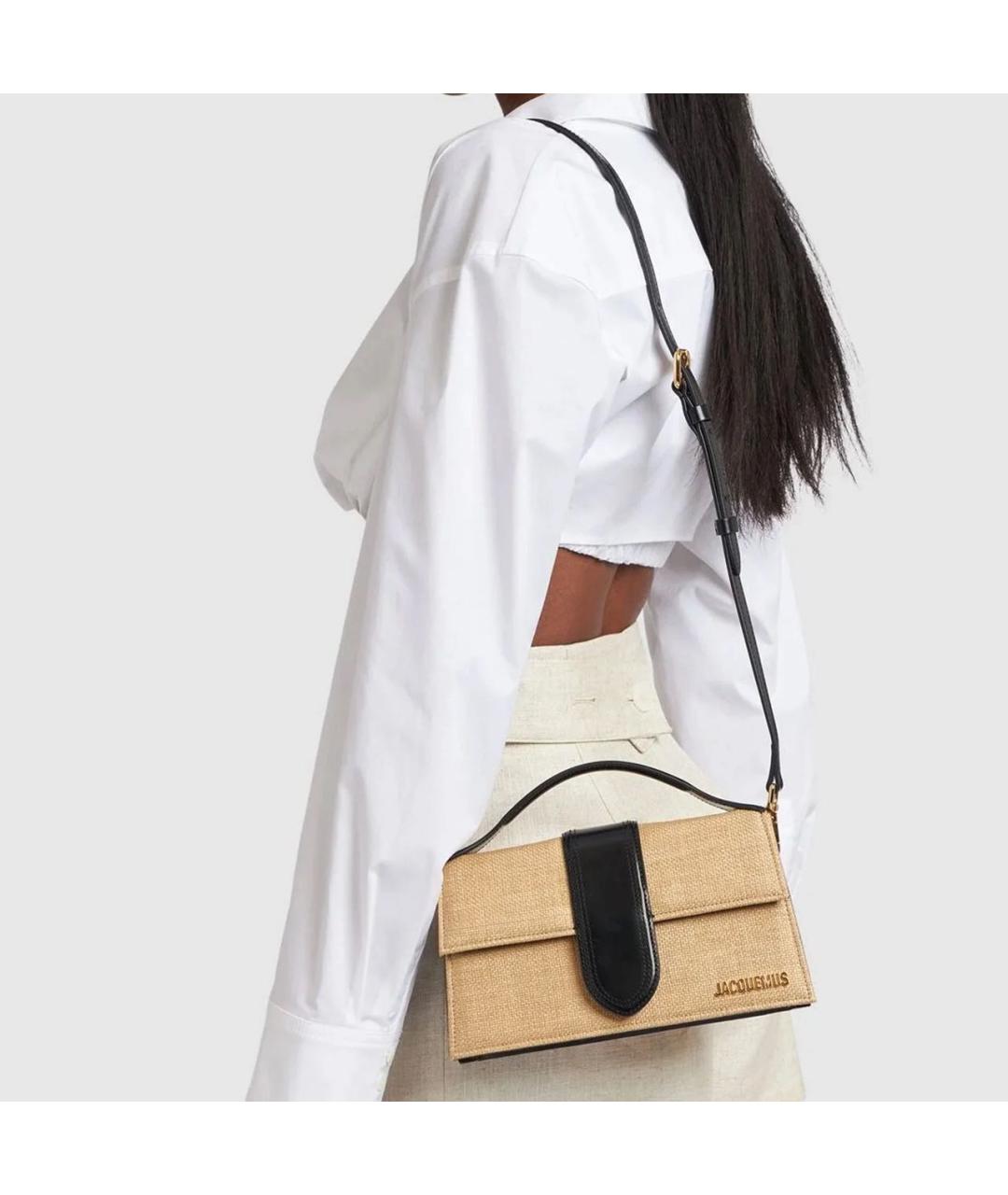 JACQUEMUS Бежевая сумка через плечо, фото 4