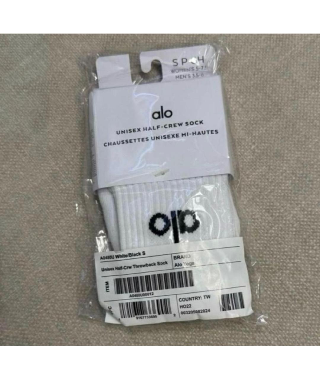 ALO YOGA Белые носки, чулки и колготы, фото 7