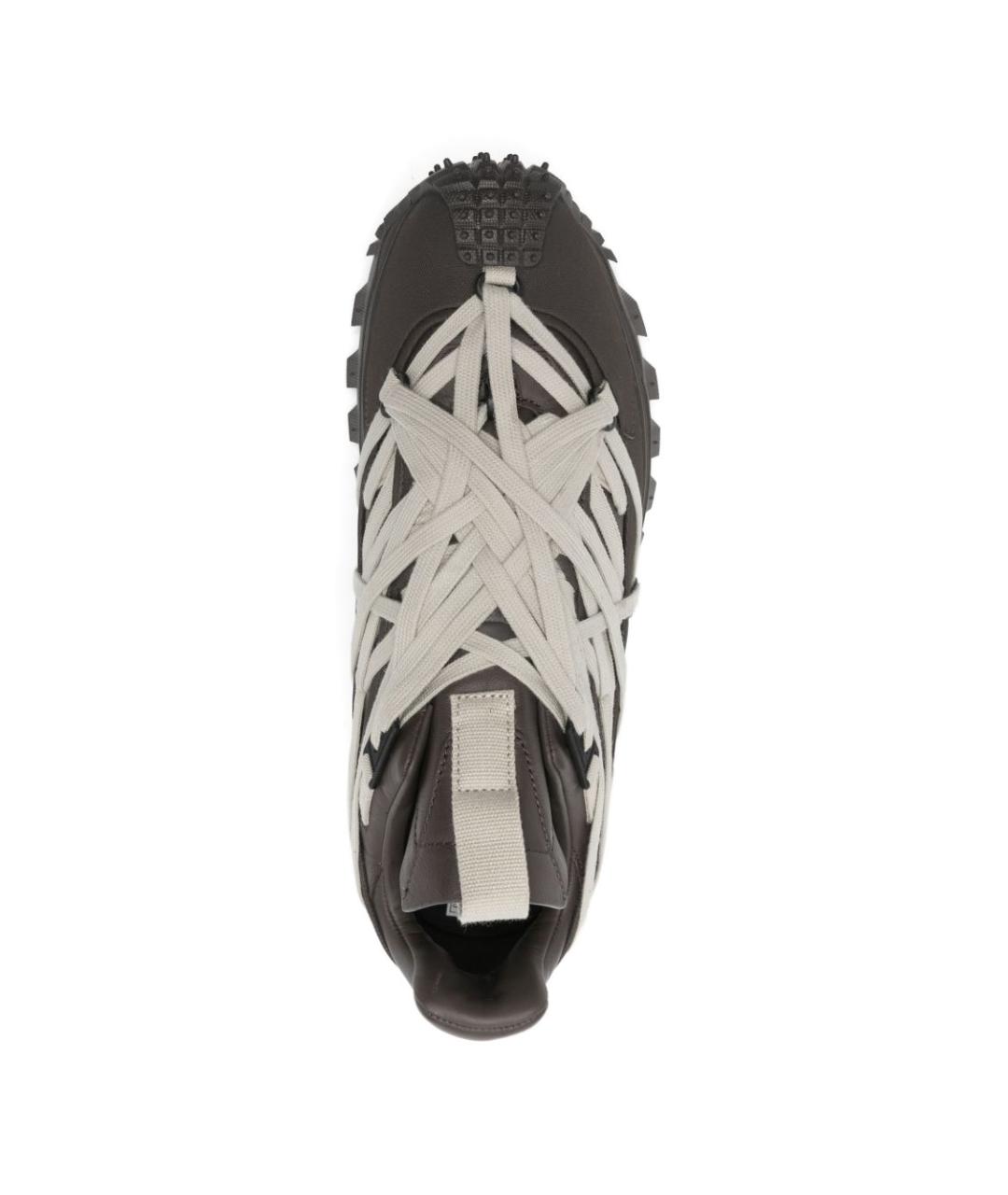 MONCLER Серые кроссовки, фото 4