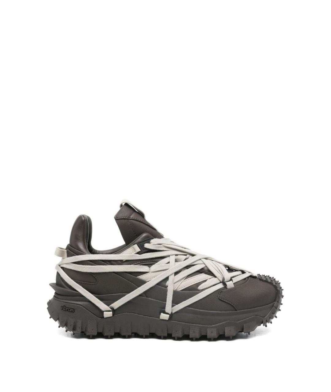 MONCLER Серые кроссовки, фото 1