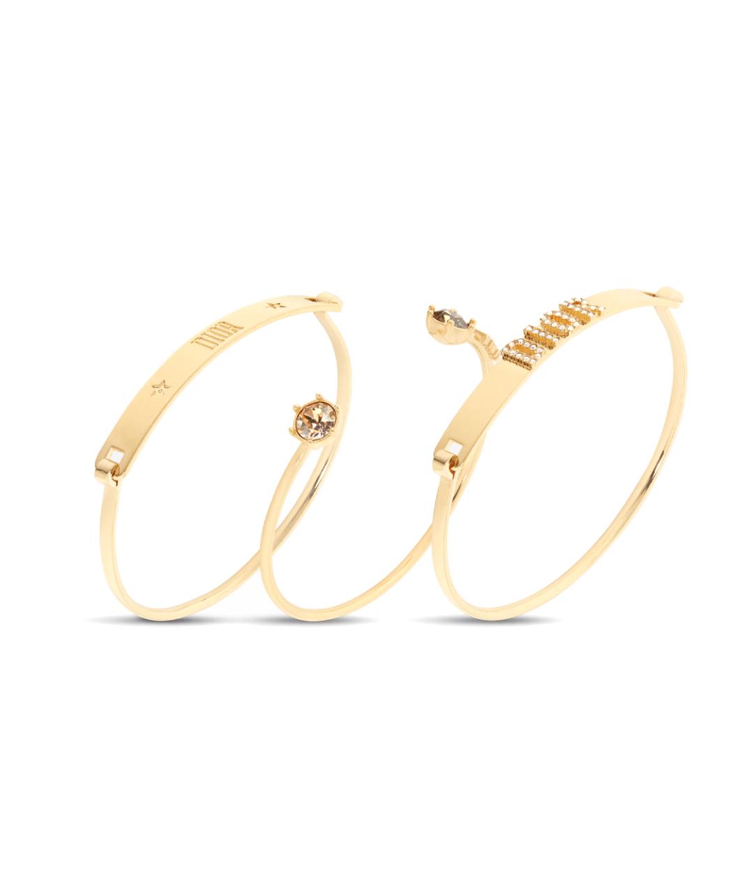 CHRISTIAN DIOR Золотой металлический браслет, фото 2