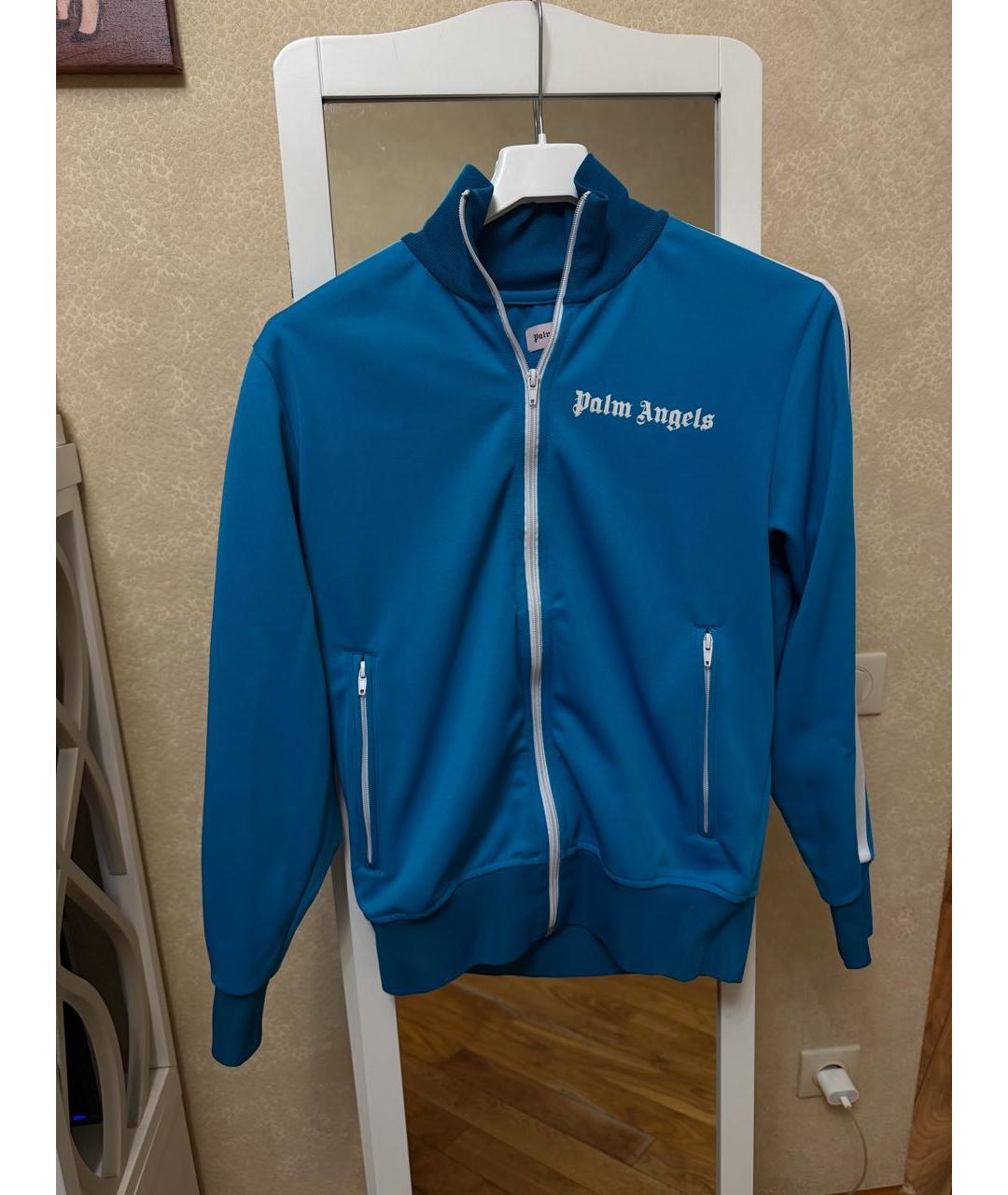 PALM ANGELS Синяя полиэстеровая спортивная куртка, фото 5