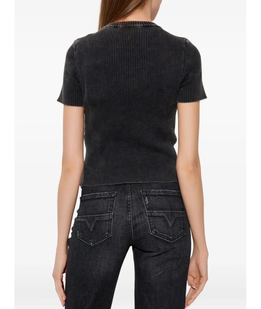 DIESEL Черный хлопковый джемпер / свитер, фото 3