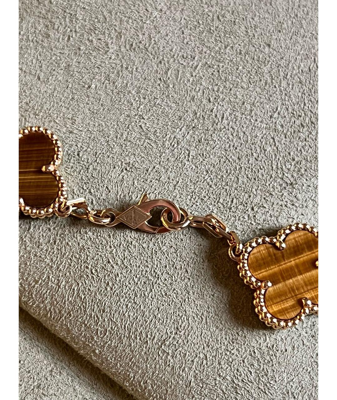 VAN CLEEF & ARPELS Коричневое колье из желтого золота, фото 3