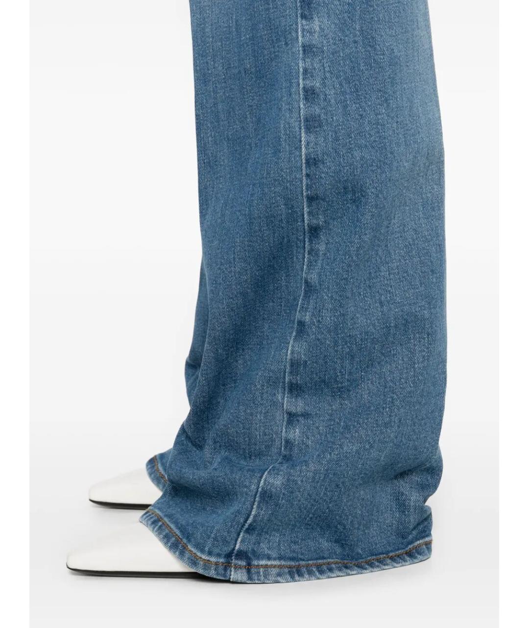 GUCCI Синие хлопковые прямые джинсы, фото 5