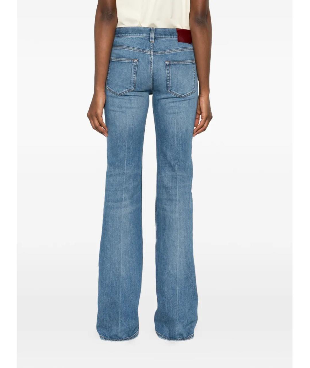 GUCCI Синие хлопковые прямые джинсы, фото 4