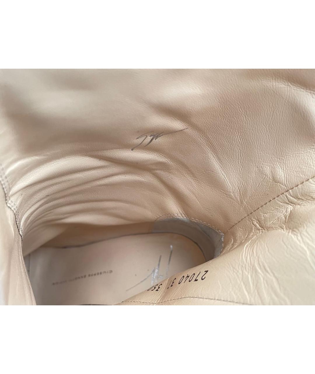 GIUSEPPE ZANOTTI DESIGN Темно-синие замшевые ботильоны, фото 7