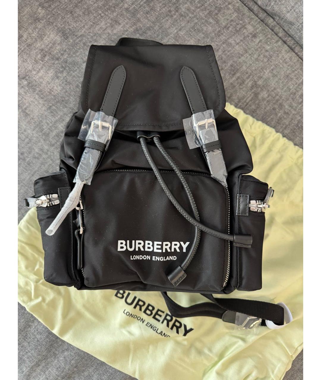 BURBERRY Черный тканевый рюкзак, фото 3