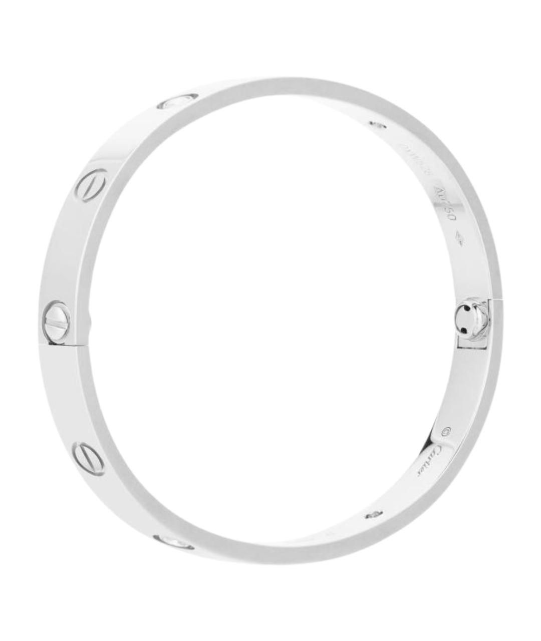 CARTIER Серебрянный браслет из белого золота, фото 1