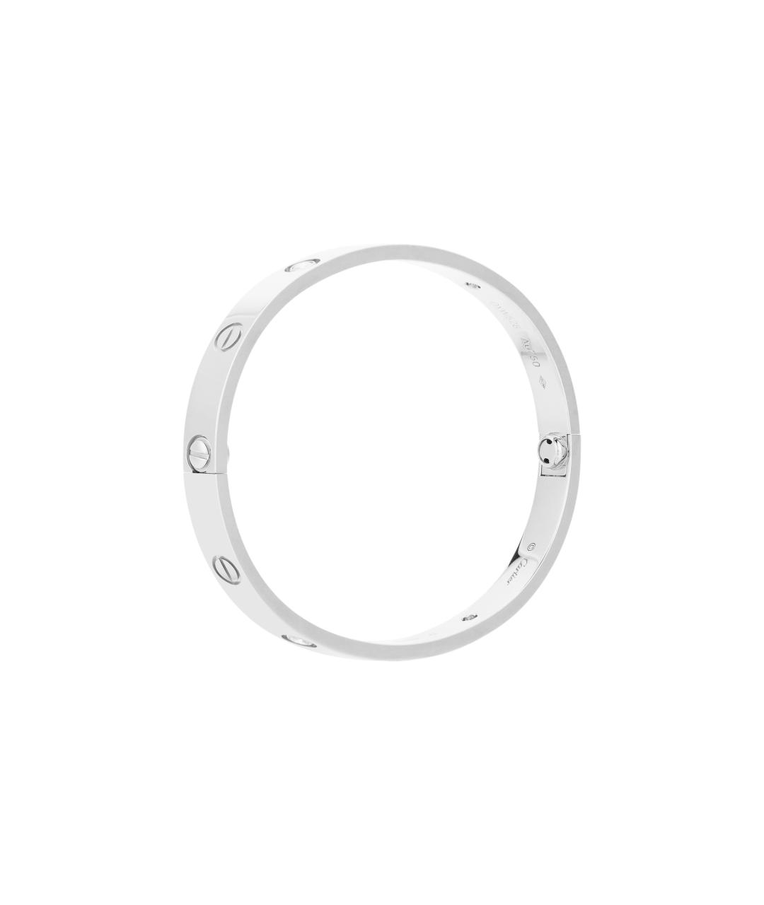 CARTIER Серебрянный браслет из белого золота, фото 4