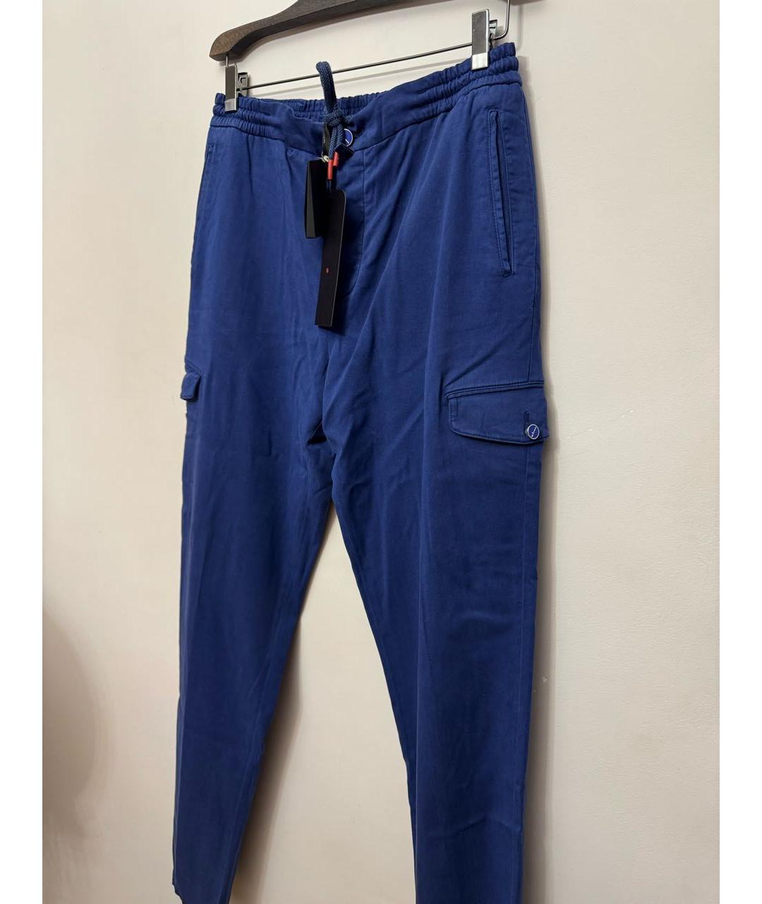 KITON Синие повседневные брюки, фото 5