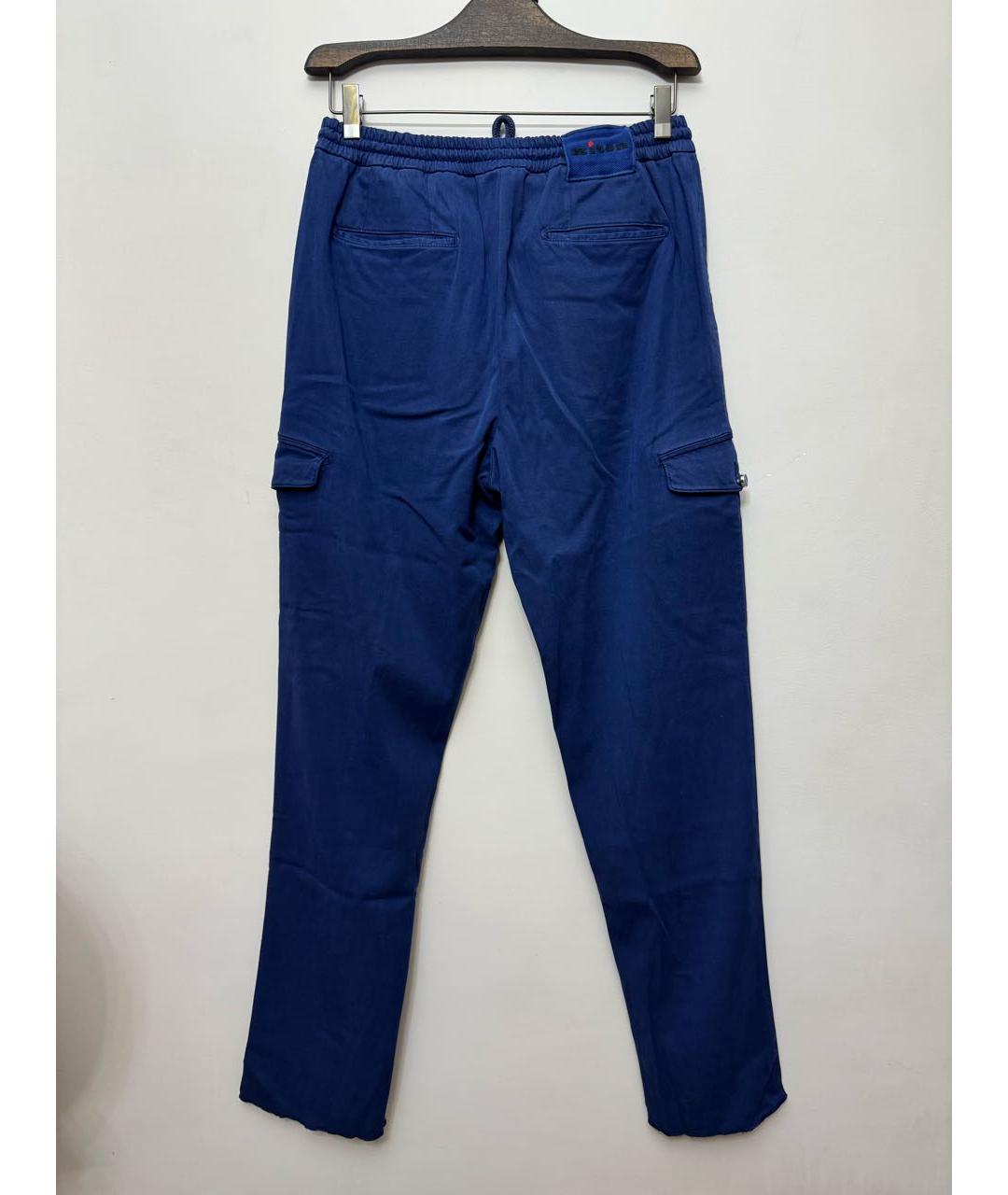 KITON Синие повседневные брюки, фото 6