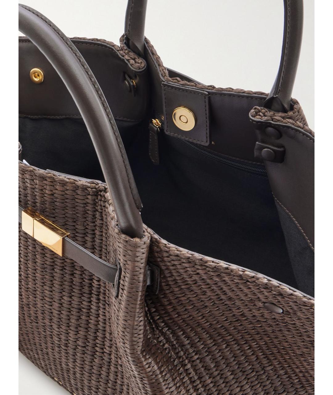 DEMELLIER Коричневая пелетеная сумка через плечо, фото 8