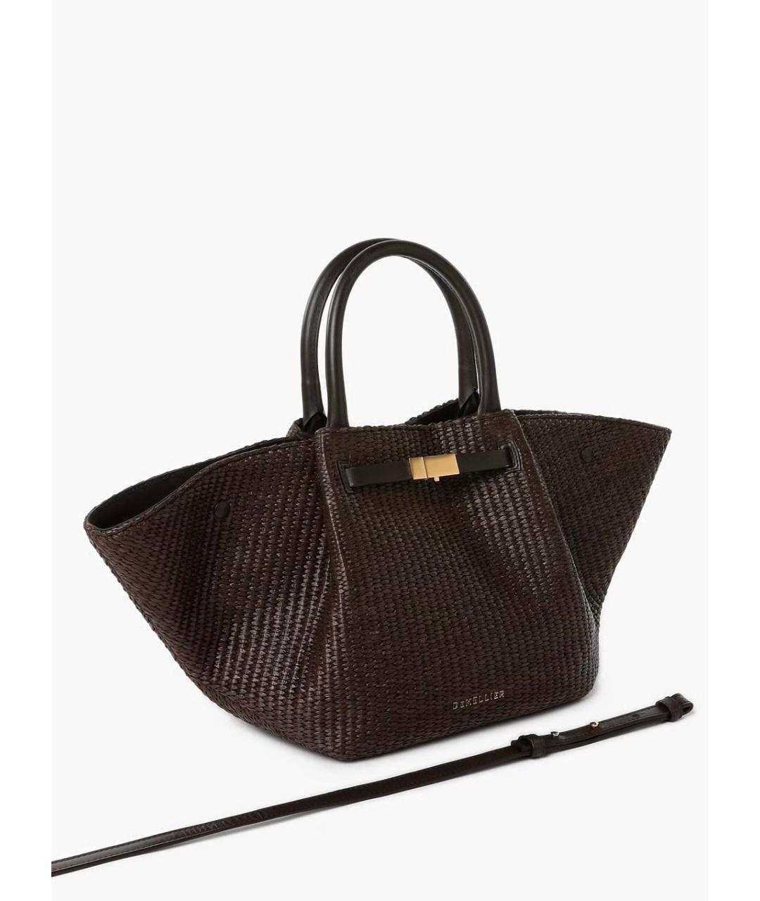 DEMELLIER Коричневая пелетеная сумка через плечо, фото 2