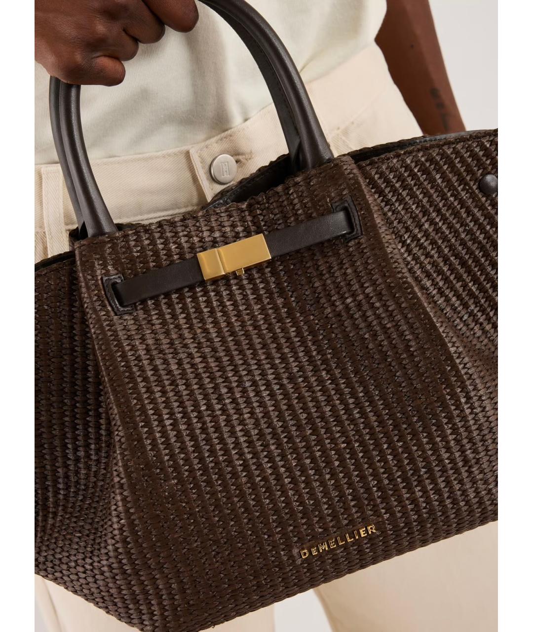 DEMELLIER Коричневая пелетеная сумка через плечо, фото 5