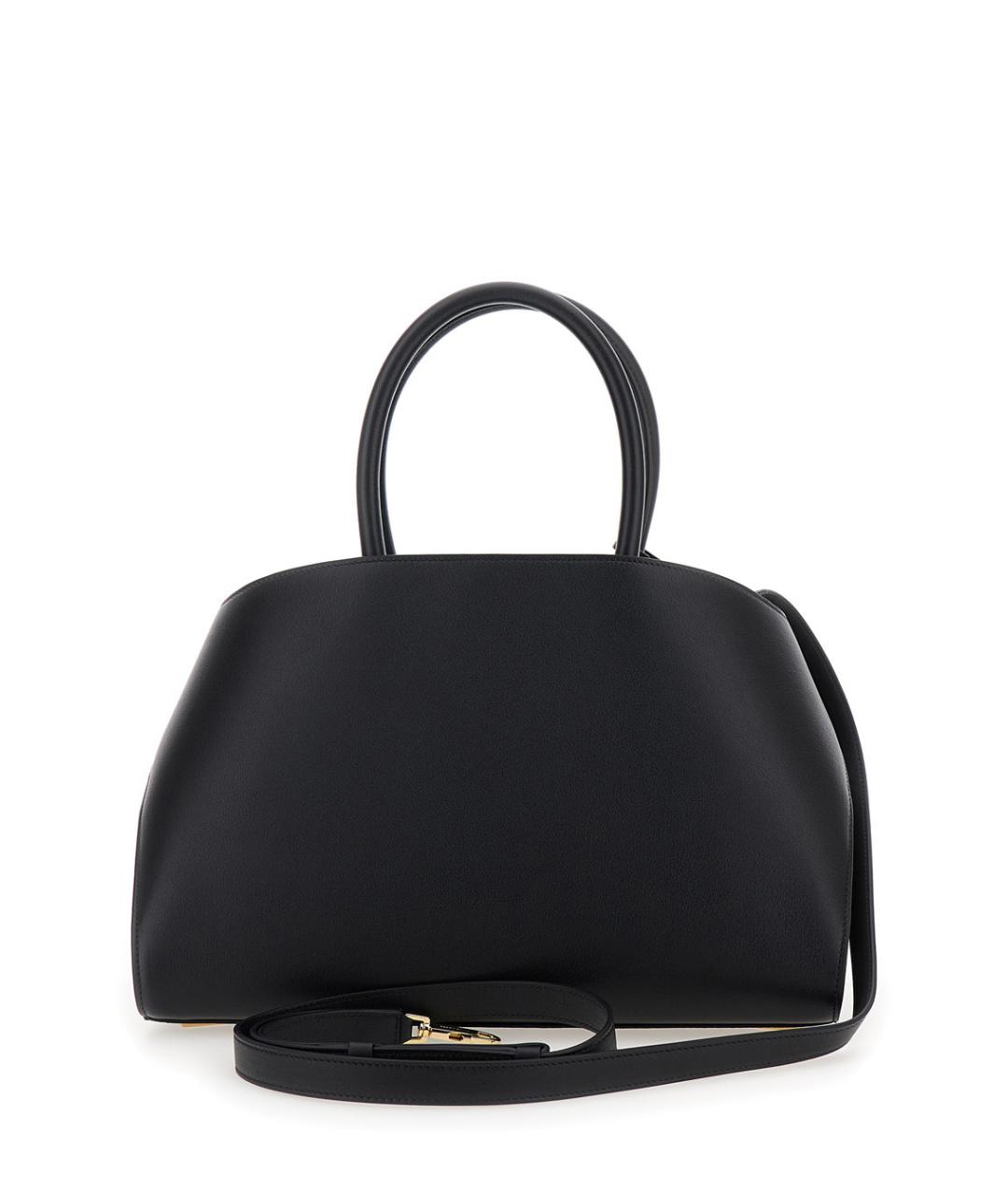 FERRAGAMO Черная бархатная сумка тоут, фото 2