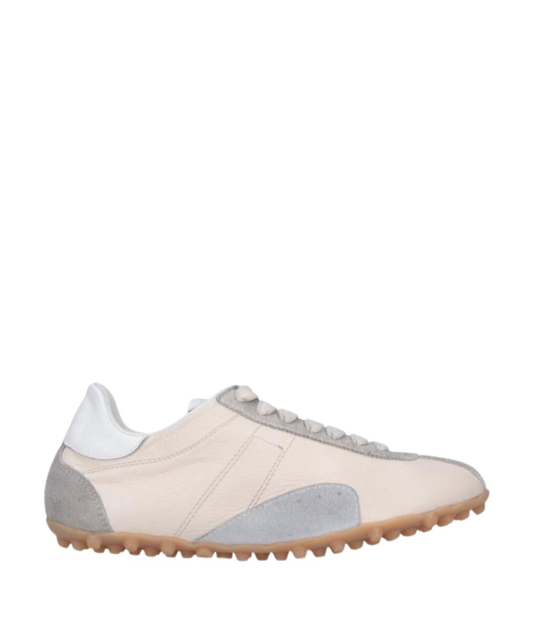 MAISON MARGIELA Белые кожаные кроссовки, фото 1