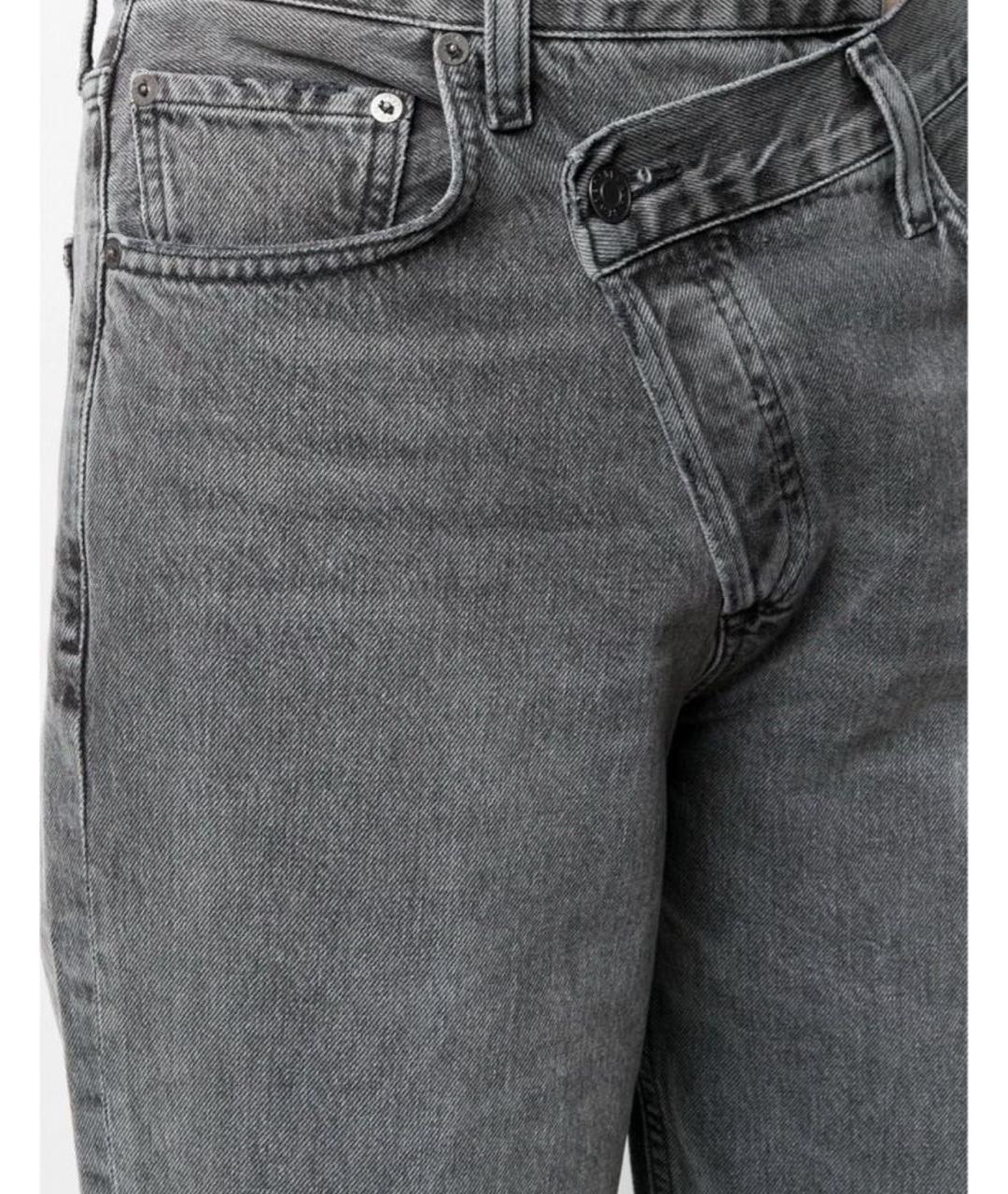 AGOLDE Антрацитовые хлопковые прямые джинсы, фото 5