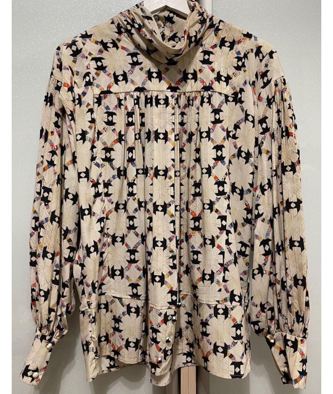 ISABEL MARANT Бежевый шелковый костюм с юбками, фото 5