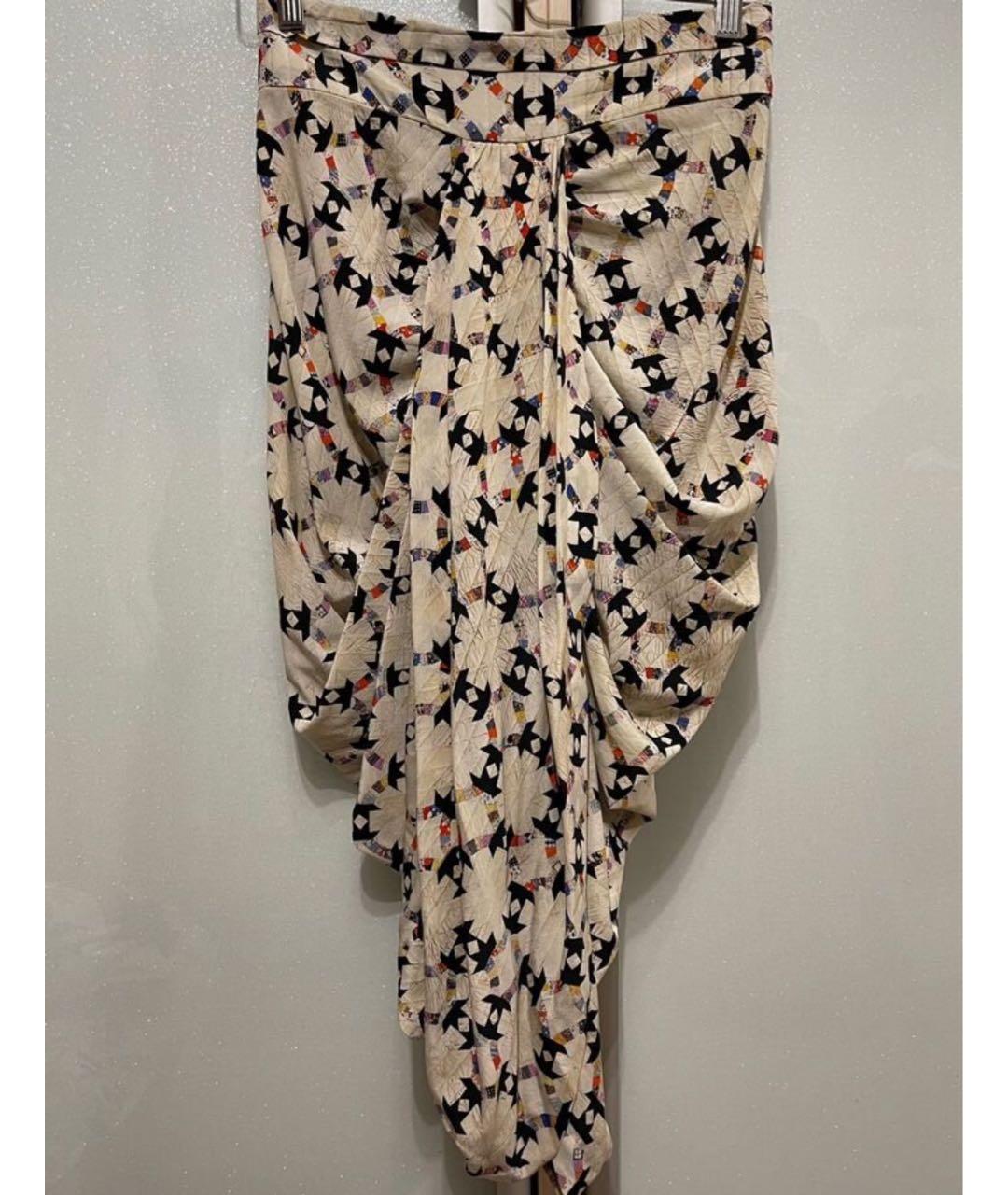ISABEL MARANT Бежевый шелковый костюм с юбками, фото 7